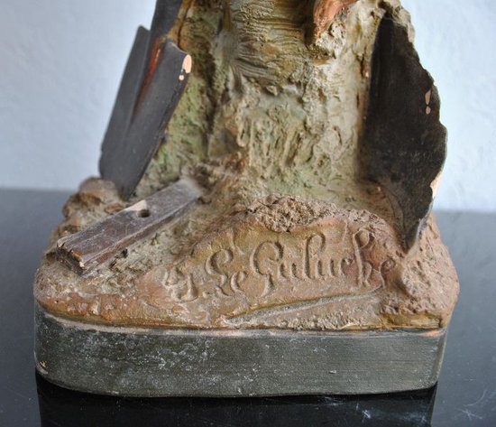 Terracotta Policroma Firmata Le Guluche