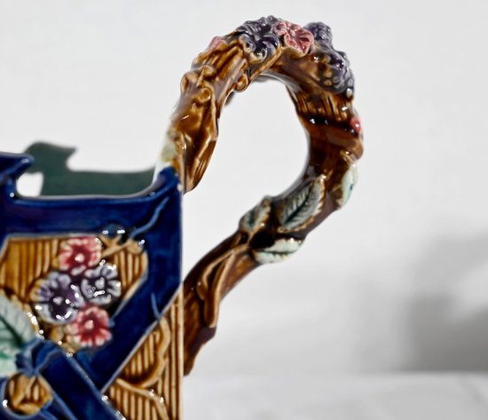 Pair of Barbotine Planters, G. De Bruyn - 1900s