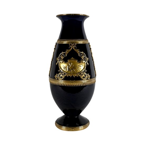 Vase en Céramique et Bronze Doré – Fin XIXe