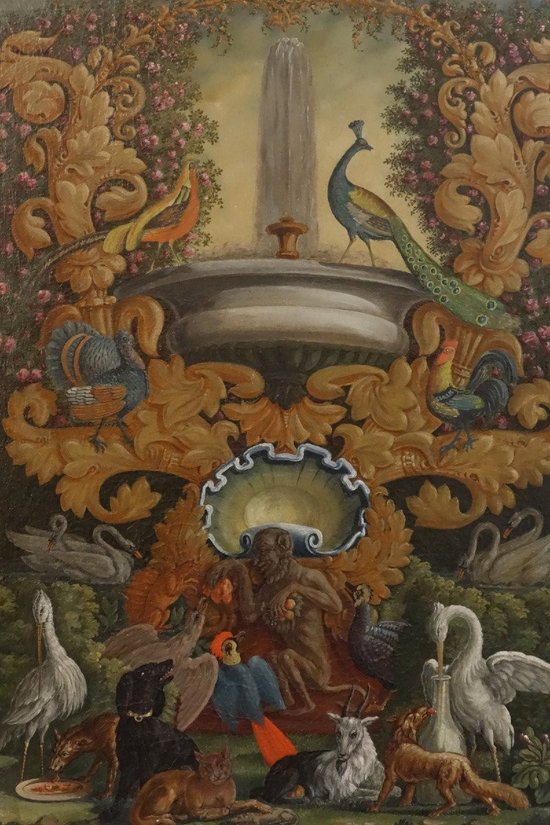 Folie Aux Fables De La Fontaine 2. Hälfte XVIII.