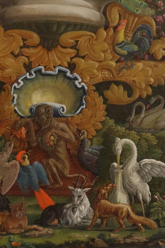 Folie Aux Fables De La Fontaine 2. Hälfte XVIII.