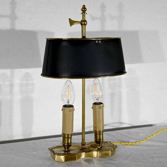 Piccola lampada a bouillotte in ottone - Fine XIX secolo