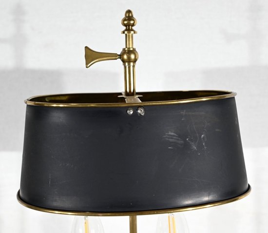 Piccola lampada a bouillotte in ottone - Fine XIX secolo