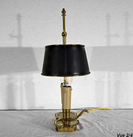 Piccola lampada a bouillotte in ottone - Fine XIX secolo