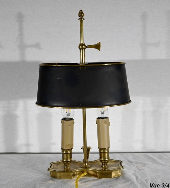 Piccola lampada a bouillotte in ottone - Fine XIX secolo