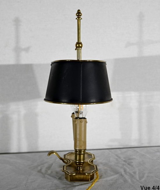 Piccola lampada a bouillotte in ottone - Fine XIX secolo