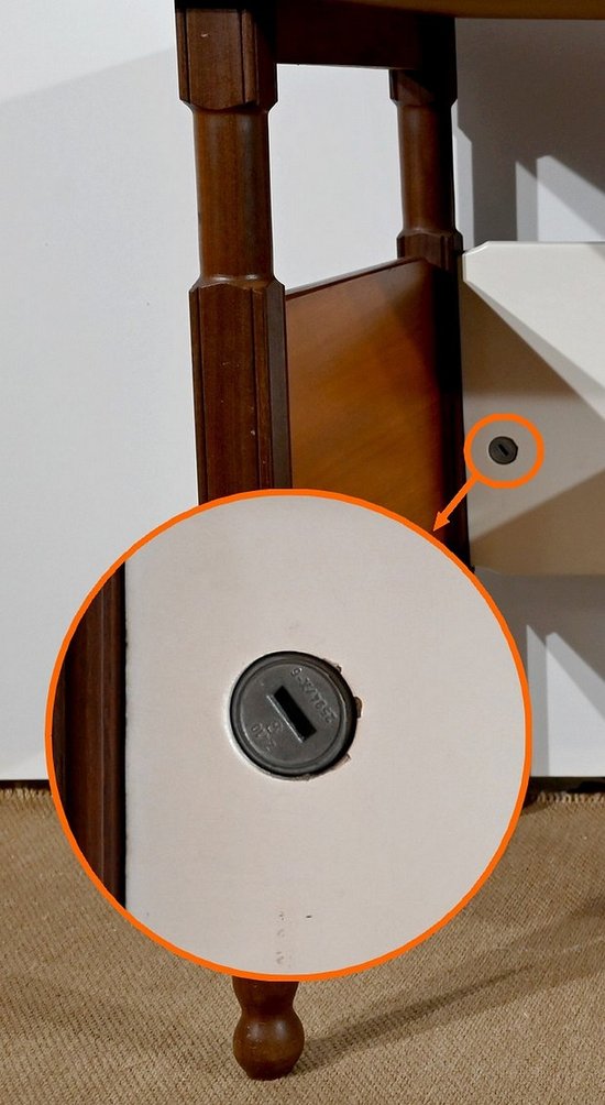 Piccola scrivania in mogano e teak, stile Gautier - 1960