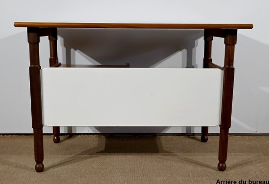Piccola scrivania in mogano e teak, stile Gautier - 1960