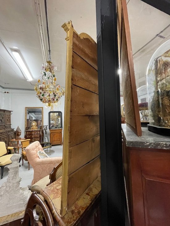 Miroir Doré Style Louis XVI H: 155 Cm