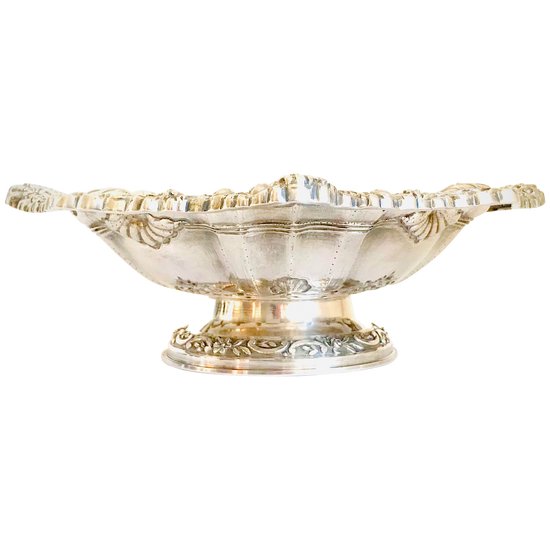 Reis Porto silver bowl on pedestal