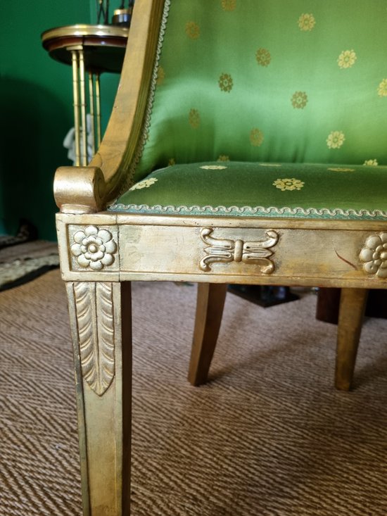Jacob Desmalter, Superbe Chaise Estampillée d'époque Empire.