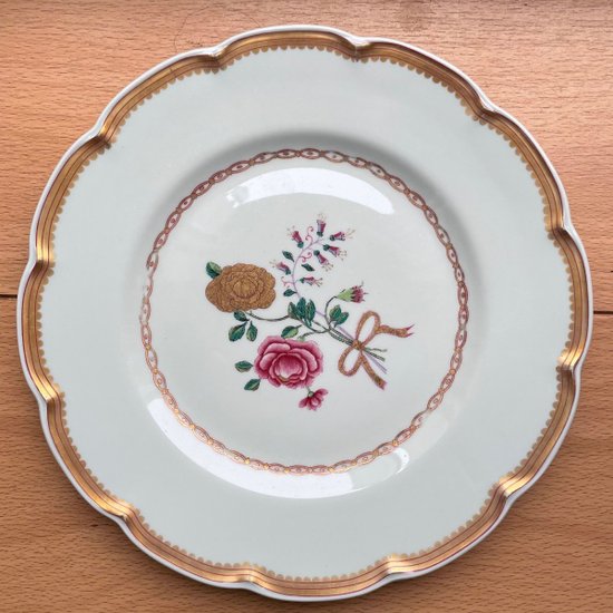 Haviland - Series Of 12 Flat Plates In Limoges Porcelain Model Au Charme Du Logis