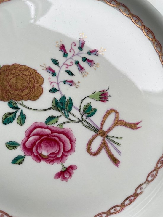 Haviland - Series Of 12 Flat Plates In Limoges Porcelain Model Au Charme Du Logis