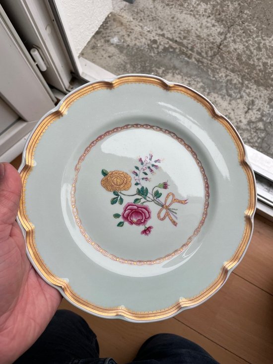 Haviland - Series Of 12 Flat Plates In Limoges Porcelain Model Au Charme Du Logis