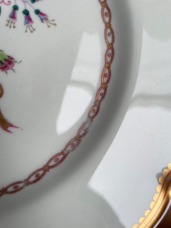 Haviland - Series Of 12 Flat Plates In Limoges Porcelain Model Au Charme Du Logis