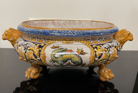 Ulysse à Blois - Importante Fioriera In Terracotta Del Rinascimento Di Blois