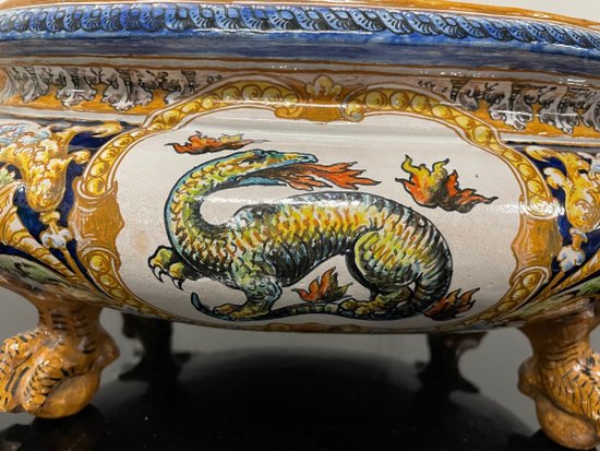 Ulysse à Blois - Importante Fioriera In Terracotta Del Rinascimento Di Blois