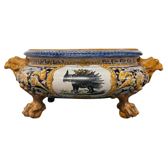 Ulysse à Blois - Important Planter In Earthenware From Blois Renaissance