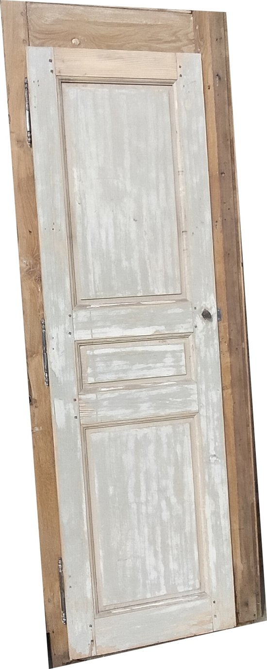 Porte Ancienne De Placard XVIIIème Avec Son Cadre en Chêne