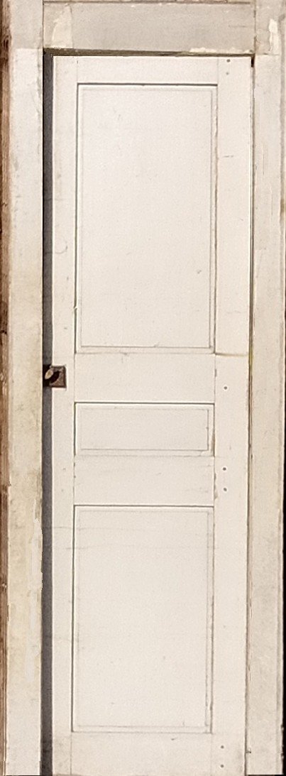 Porte Ancienne De Placard XVIIIème Avec Son Cadre en Chêne