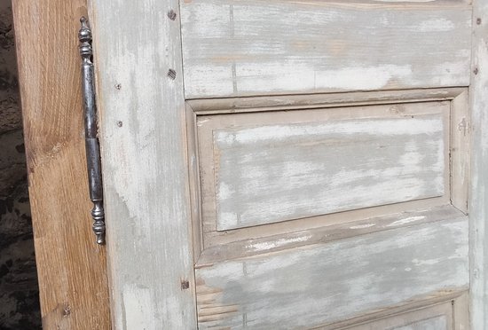 Porte Ancienne De Placard XVIIIème Avec Son Cadre en Chêne