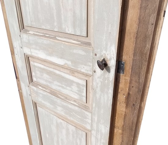 Porte Ancienne De Placard XVIIIème Avec Son Cadre en Chêne