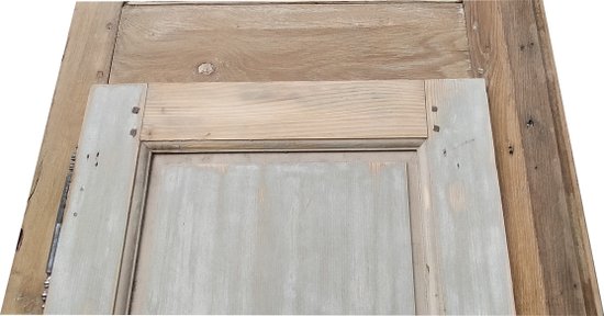 Porte Ancienne De Placard XVIIIème Avec Son Cadre en Chêne