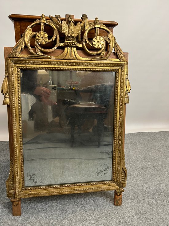 Specchio al mercurio neoclassico del periodo Luigi XVI