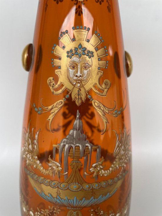 Cristallerie Baccarat - Vaso di cristallo ambrato Fine XIX secolo