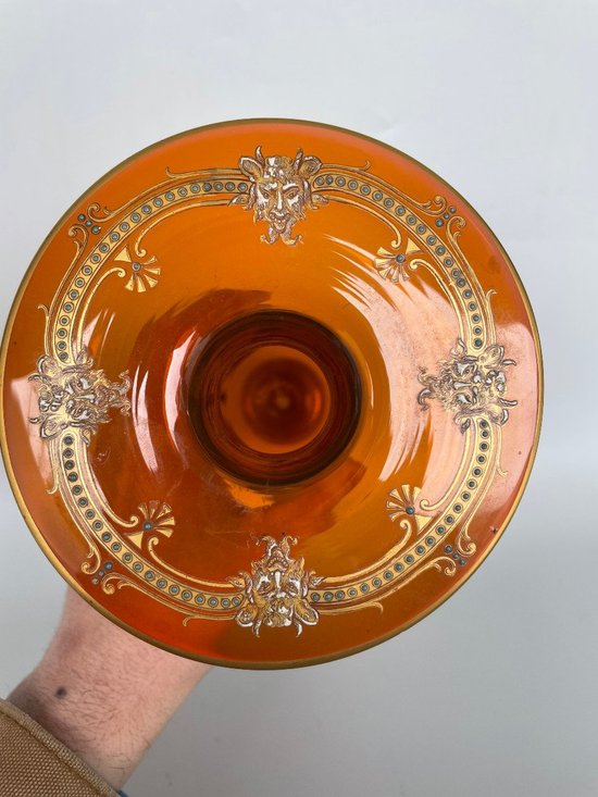 Cristallerie Baccarat - Vaso di cristallo ambrato Fine XIX secolo