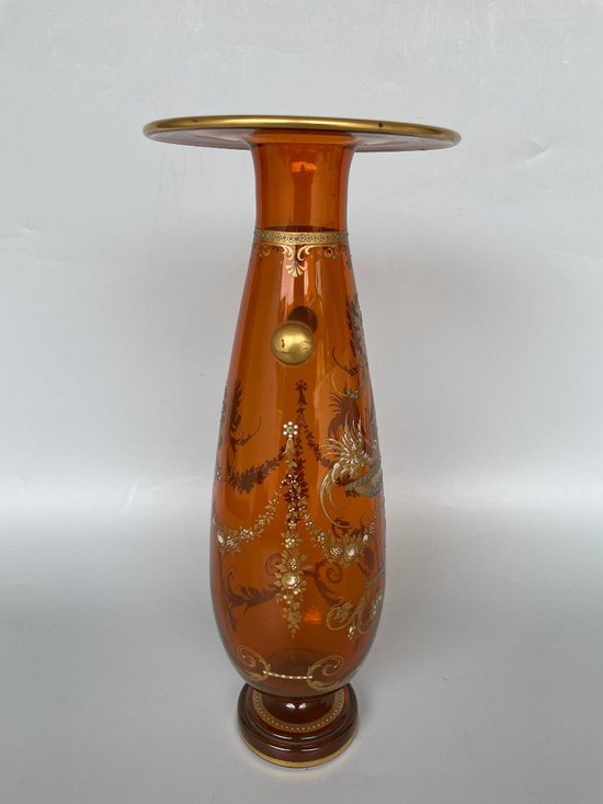 Cristallerie Baccarat - Vaso di cristallo ambrato Fine XIX secolo