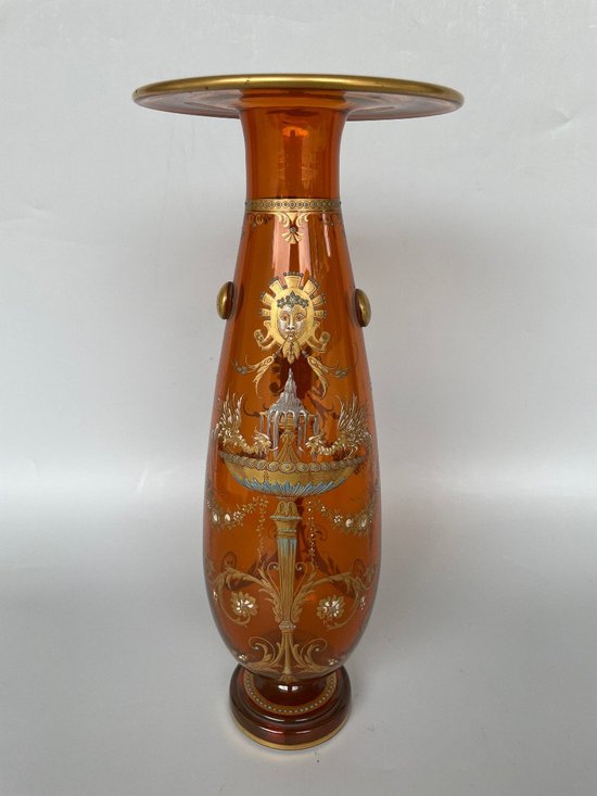 Cristallerie Baccarat - Vaso di cristallo ambrato Fine XIX secolo