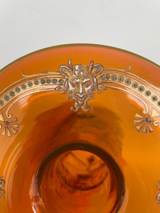 Cristallerie Baccarat - Vaso di cristallo ambrato Fine XIX secolo