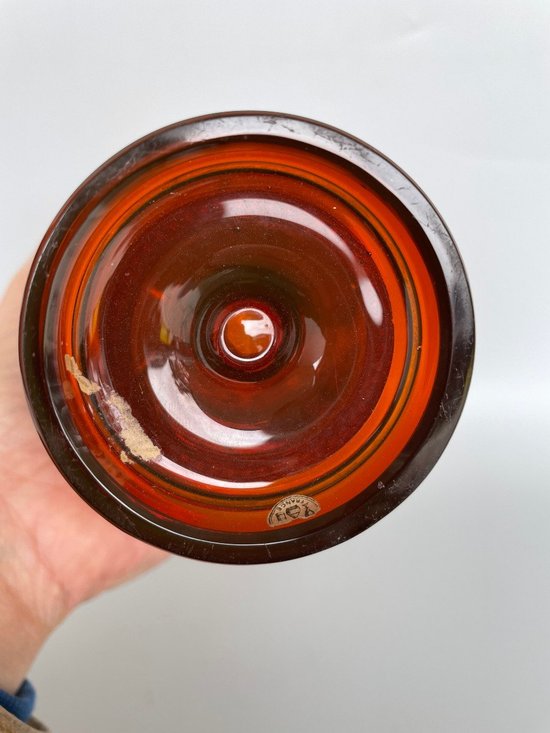 Cristallerie Baccarat - Vaso di cristallo ambrato Fine XIX secolo