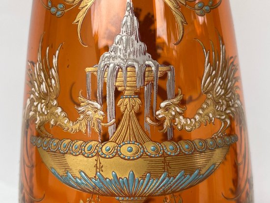 Cristallerie Baccarat - Vaso di cristallo ambrato Fine XIX secolo