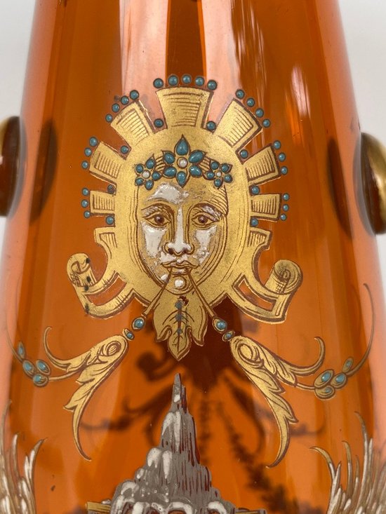 Cristallerie Baccarat - Vaso di cristallo ambrato Fine XIX secolo