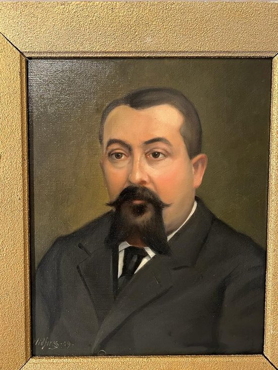 Portraits Oil On Canvas Mr. And Mrs. Signed Gunnar Widforss 1909