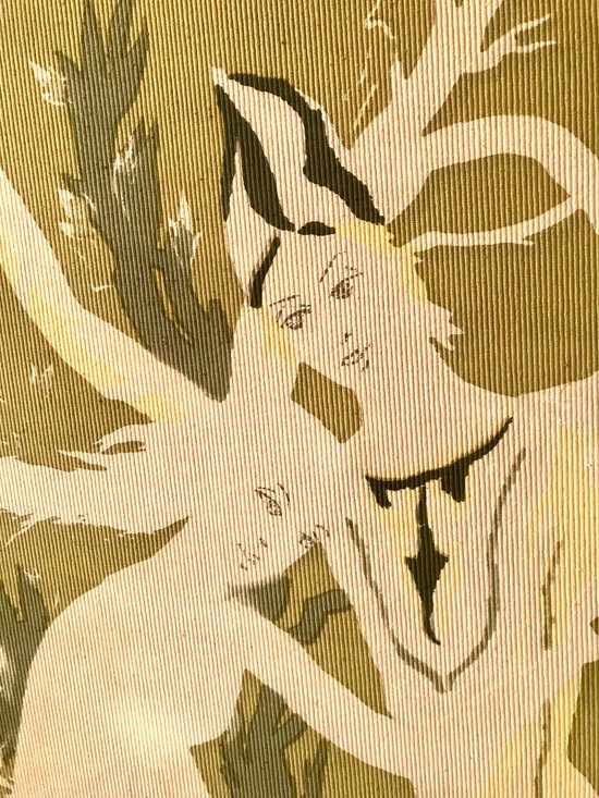 Großes bedrucktes Leinwandbild Ballet de troubadours signiert andrémichel