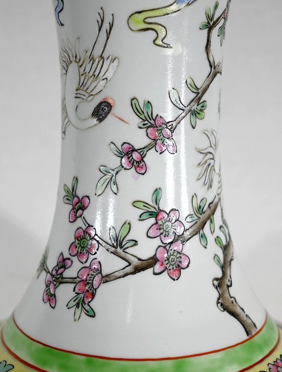 Bedeutende Lampe aus China Porzellan - 1960