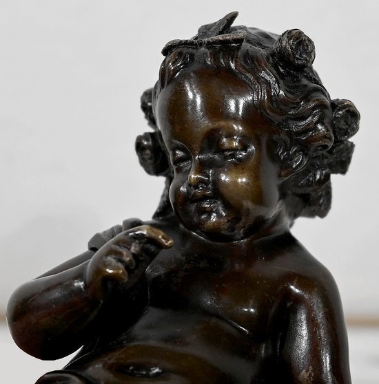 Bronze « Putto à l’Arc » – XIXe