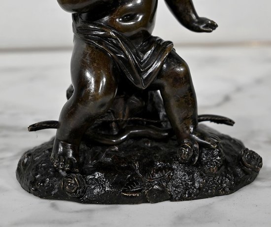 Bronze « Putto à l’Arc » – XIXe