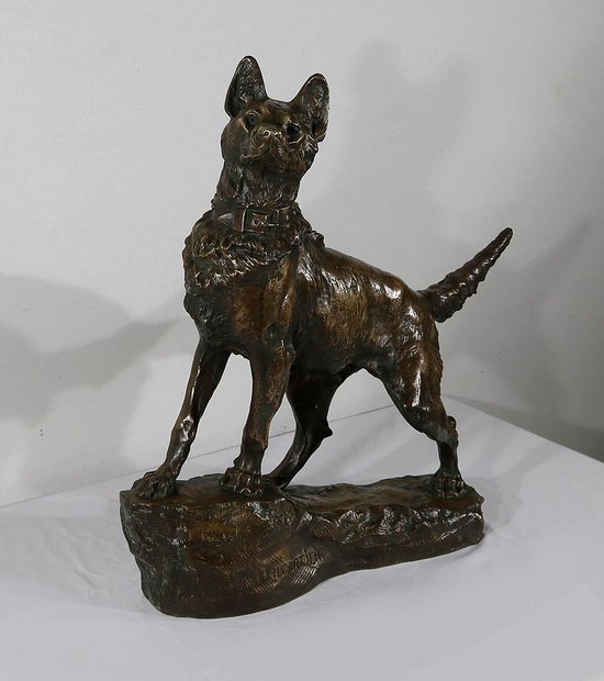 Important Bronze « Le Berger » de T-F. Cartier – Début XXe