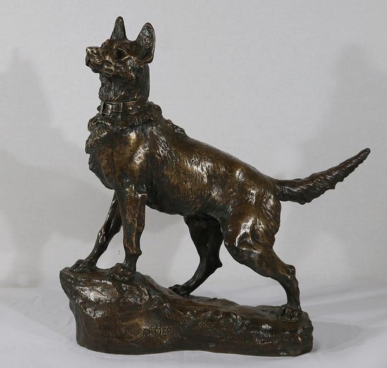 Important Bronze « Le Berger » de T-F. Cartier – Début XXe