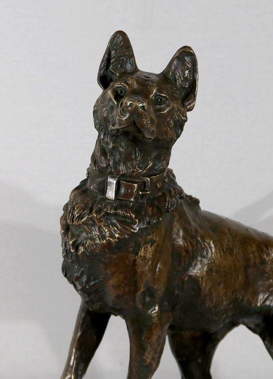 Important Bronze « Le Berger » de T-F. Cartier – Début XXe