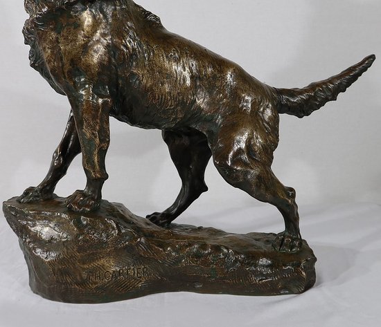 Important Bronze « Le Berger » de T-F. Cartier – Début XXe