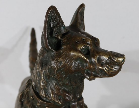 Important Bronze « Le Berger » de T-F. Cartier – Début XXe