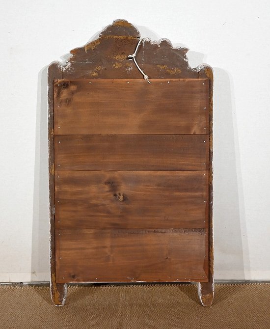 Glace à fronton en Bois doré, style Louis XVI – Début XXe