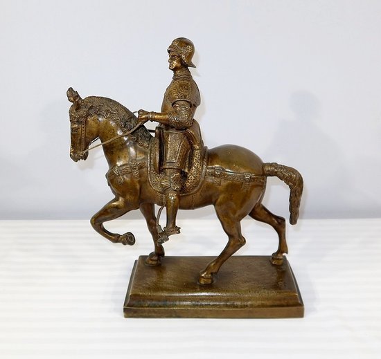 Bronze " The Colleone " after Verrocchio - End of XIXth century