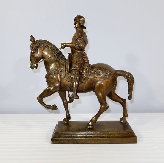 Bronze " The Colleone " after Verrocchio - End of XIXth century