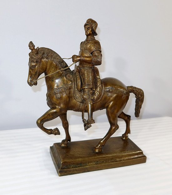 Bronze " The Colleone " after Verrocchio - End of XIXth century